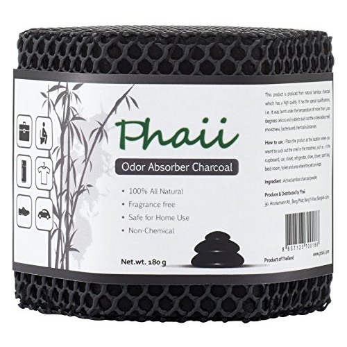 Bamboo Activated Charcoal Odor Absorber | Best Air Purifier | Natural Odor Eliminator & Control Moisture in Refrigerator  Closet  Car  Bag  Room - Shoe Deodorizer | 100% Chemical Free -Lasts up 3 Year - B01DTZWKHI